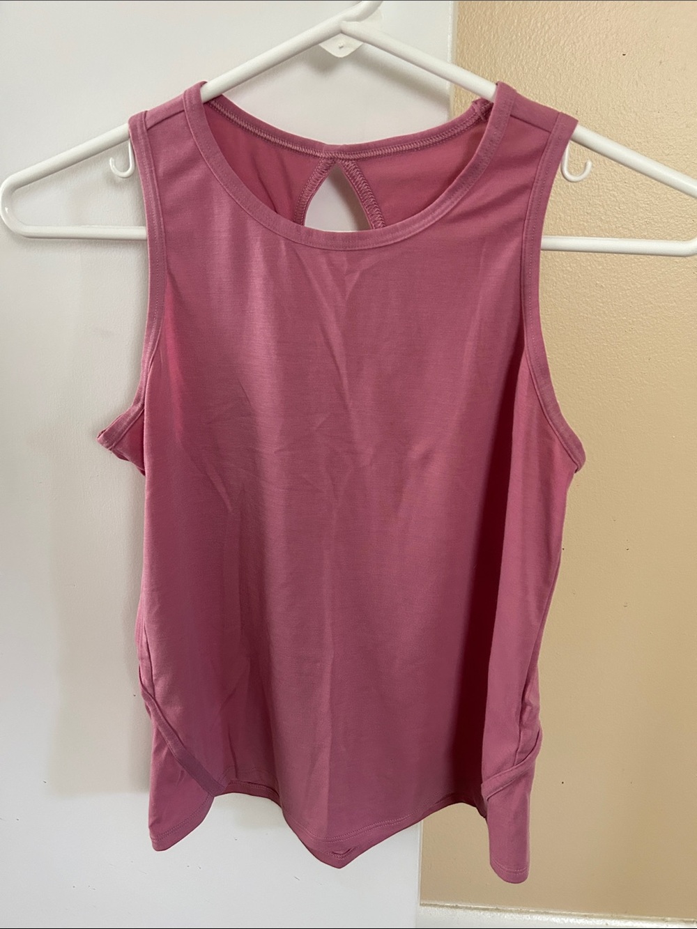 Athleta Girl Mauve Pink Keyhole Performance Tank
